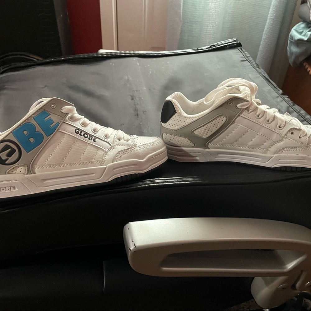 Worn one time only globe shoes